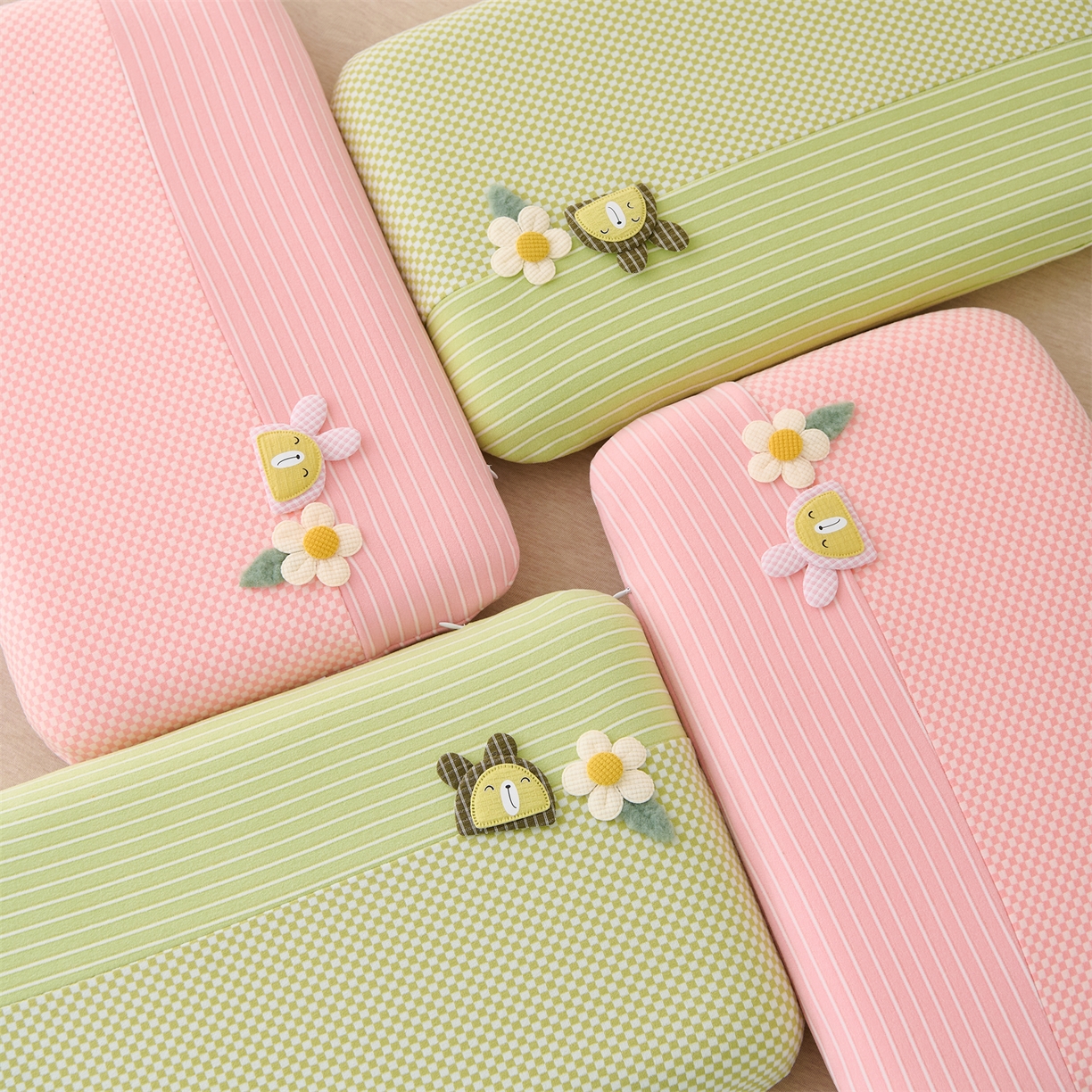 91家纺网 家纺一手货源 找家纺 大熊枕芯 2025新款童趣儿童款记忆枕面包枕头枕芯 组合图仅供参考 30x50cm/只