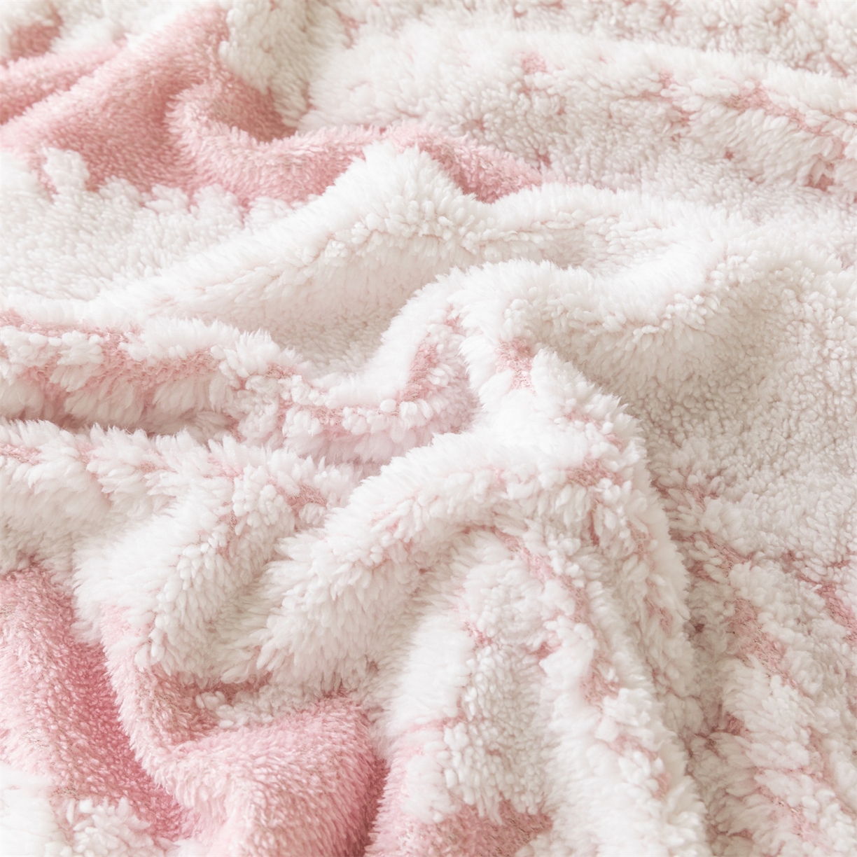 91家纺网 家纺一手货源 找家纺 梵心家纺 2025新款阳离子双色提花毛毯清新条纹风简约时尚毯子毛毯-可供跨境电商 阳离子-粉