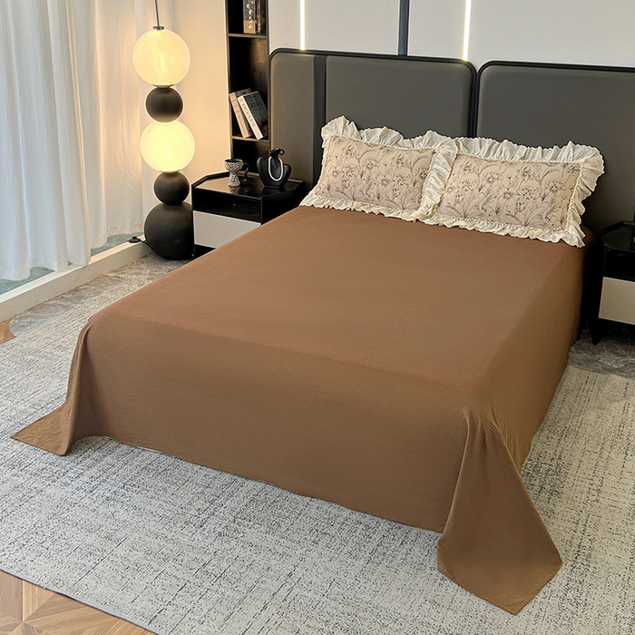 91家纺网 家纺一手货源 找家纺 亨通家纺 2025新款原麻镂空宽花边四件套-花卉系列 花蔓织梦