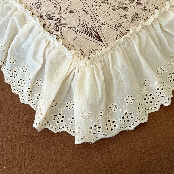 91家纺网 家纺一手货源 找家纺 亨通家纺 2025新款原麻镂空宽花边四件套-花卉系列 花蔓织梦