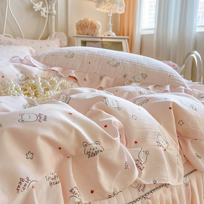 91家纺网 家纺一手货源 找家纺 （总）网红馆2025新款针织印花单床裙