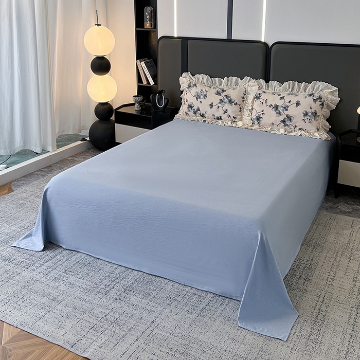 91家纺网 家纺一手货源 找家纺 亨通家纺 2025新款原麻镂空宽花边四件套-花卉系列 木棉花开