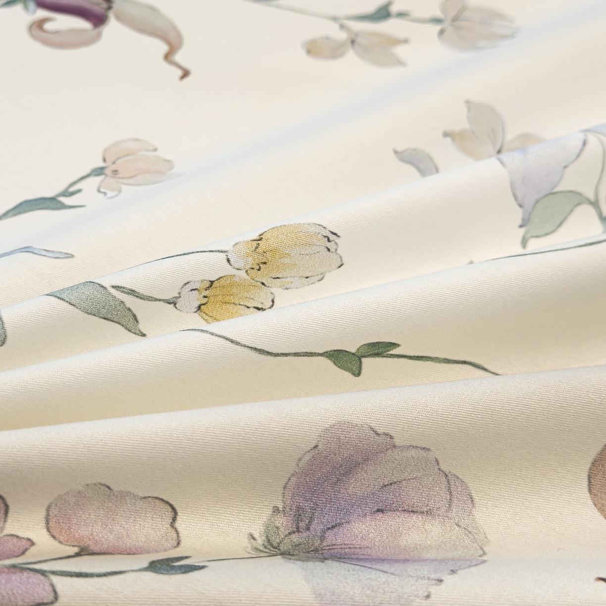 91家纺网 家纺一手货源 找家纺 洺兰家居 2025新款高支高密轻奢数码印花四件套长绒棉纯棉四件套 盛晨-米