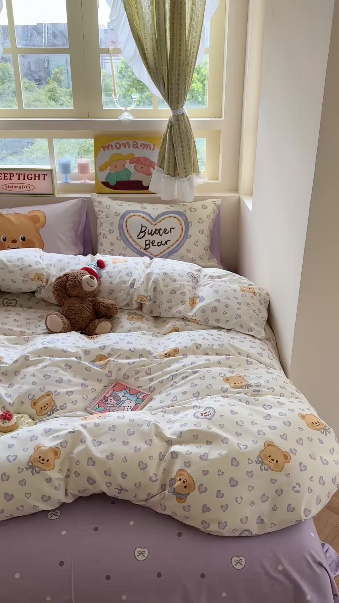 91家纺网 家纺一手货源 找家纺 （总）觅糖家纺 2025新款开学季40支13370全棉纯棉斜纹四件套