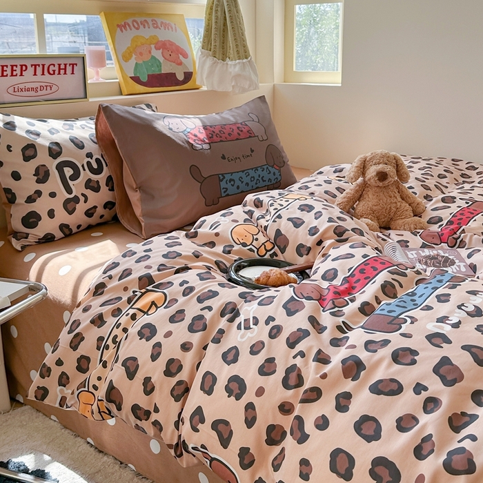 91家纺网 家纺一手货源 找家纺 （总）觅糖家纺 2025新款开学季40支13370全棉纯棉斜纹四件套