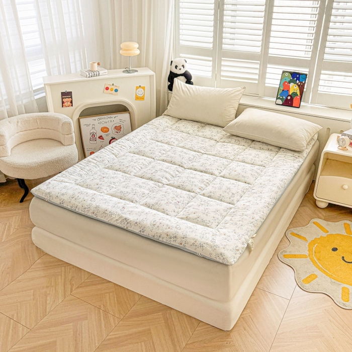 91家纺网 家纺一手货源 找家纺 魅图家纺 2025新款A类云朵棉印花棉花软床垫床褥子 小兔乖乖