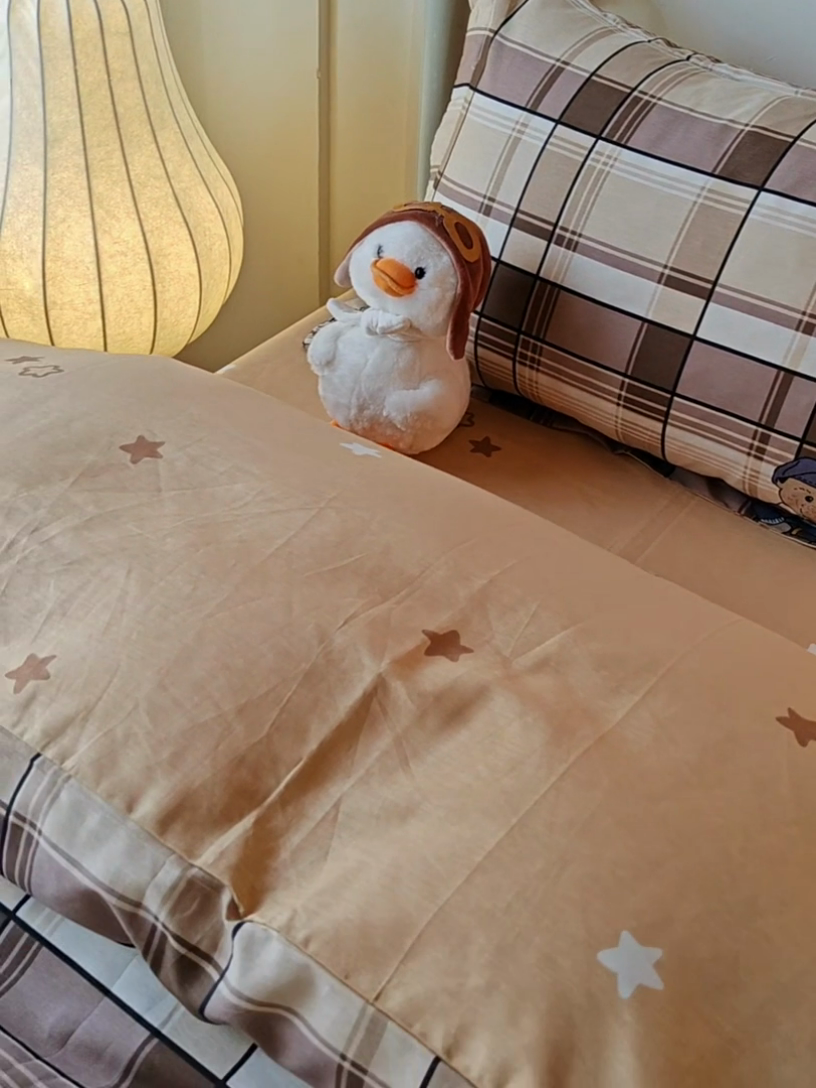 91家纺网 家纺一手货源 找家纺 慕木家纺 2025新款12868全棉印花学生上下铺三件套大礼包系列 童年时光