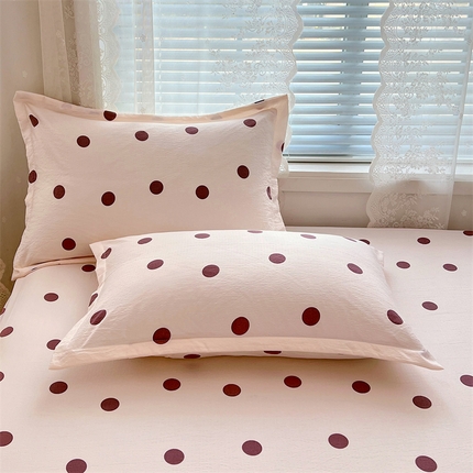 （总）梦舒羽 2025新款双层纱枕套宿舍学生单只枕芯套枕头内胆套一对装-缤纷波点