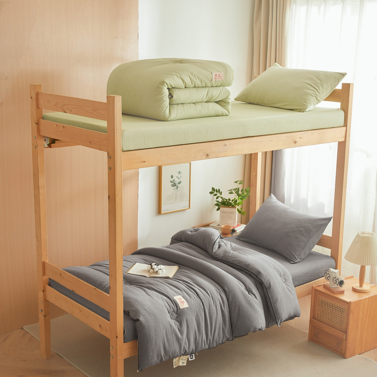 91家纺网 家纺一手货源 找家纺 熙宴家纺 2025新款水洗棉嵌绳款100%新疆棉花被 石灰