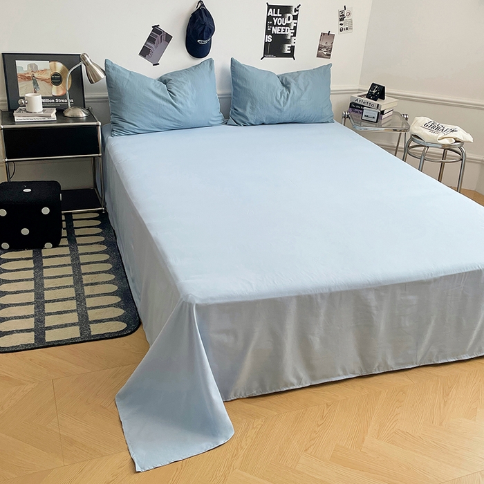 91家纺网 家纺一手货源 找家纺 梦卓家纺 2025爆款ins风超柔褶皱亲肤磨毛水洗棉四件套 绵绵豆冰