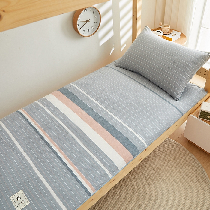 91家纺网 家纺一手货源 找家纺 2024新款水洗棉可拆洗棉花学生床垫床褥垫褥子床垫 流年灰