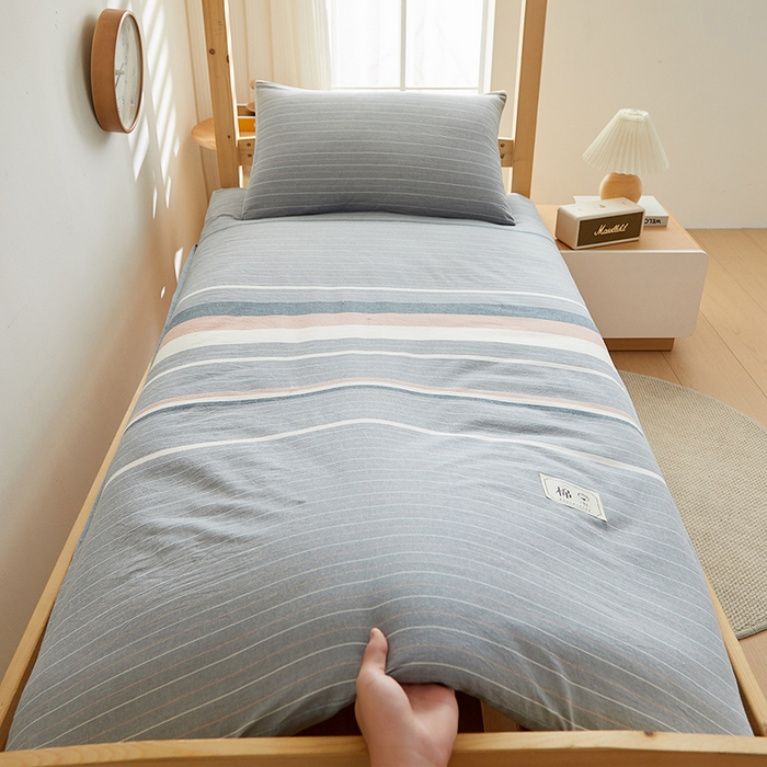 91家纺网 家纺一手货源 找家纺 2024新款水洗棉可拆洗棉花学生床垫床褥垫褥子床垫 流年灰