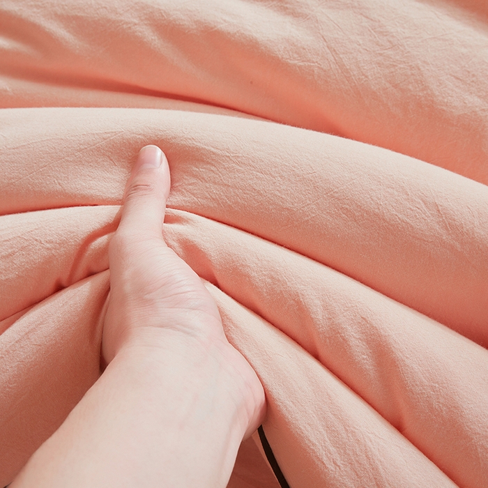 91家纺网 家纺一手货源 找家纺 熙宴家纺 2025新款水洗棉嵌绳款100%新疆棉花被 粉玉