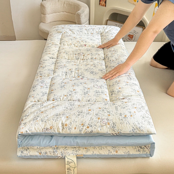 91家纺网 家纺一手货源 找家纺 魅图家纺 2025新款A类云朵棉印花棉花软床垫床褥子 小兔乖乖