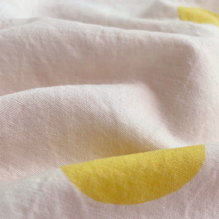 91家纺网 家纺一手货源 找家纺 梦舒羽 2025新款双层纱双人枕套情侣学生长枕芯套枕头内胆套-缤纷波点 波点-向阳黄