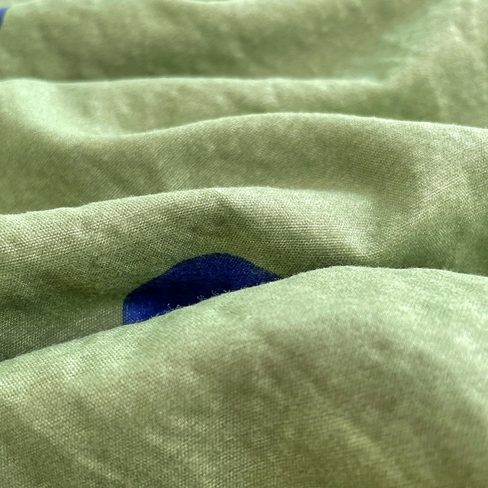 91家纺网 家纺一手货源 找家纺 梦舒羽 2025新款双层纱双人枕套情侣学生长枕芯套枕头内胆套-缤纷波点 波点-布鲁蓝