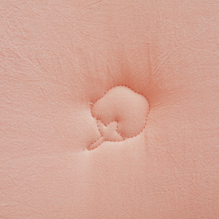 91家纺网 家纺一手货源 找家纺 熙宴家纺 2025新款水洗棉嵌绳款100%新疆棉花被 粉玉