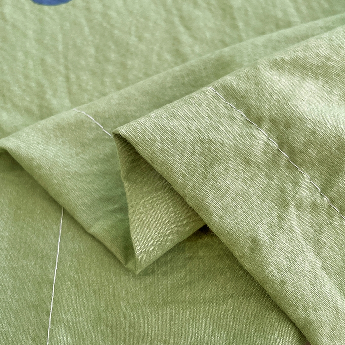 91家纺网 家纺一手货源 找家纺 梦舒羽 2025新款双层纱双人枕套情侣学生长枕芯套枕头内胆套-缤纷波点 波点-布鲁蓝