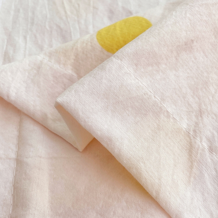 91家纺网 家纺一手货源 找家纺 梦舒羽 2025新款双层纱双人枕套情侣学生长枕芯套枕头内胆套-缤纷波点 波点-向阳黄