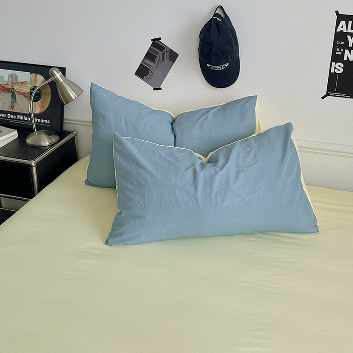 91家纺网 家纺一手货源 找家纺 梦卓家纺 2025爆款ins风超柔褶皱亲肤磨毛水洗棉四件套 浪漫地中海