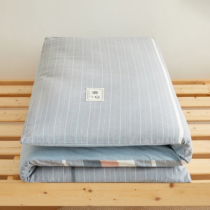 91家纺网 家纺一手货源 找家纺 2024新款水洗棉可拆洗棉花学生床垫床褥垫褥子床垫 流年灰