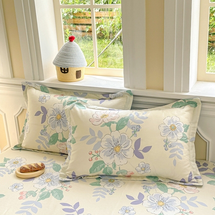 91家纺网 家纺一手货源 找家纺 （总）帛织澜家纺 2025新款12868全棉喷气印花枕套