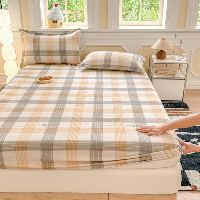 91家纺网 家纺一手货源 找家纺 帛织澜家纺 2025新款喷气12868系列纯棉印花单床笠 佐罗