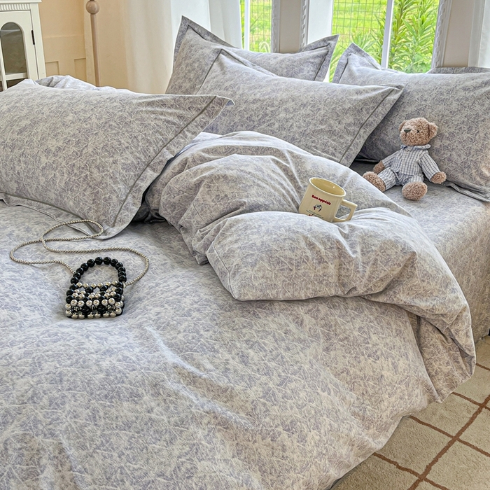 91家纺网 家纺一手货源 找家纺 莱通家纺 2025新款新疆棉加厚生态磨毛印花单被套 月影