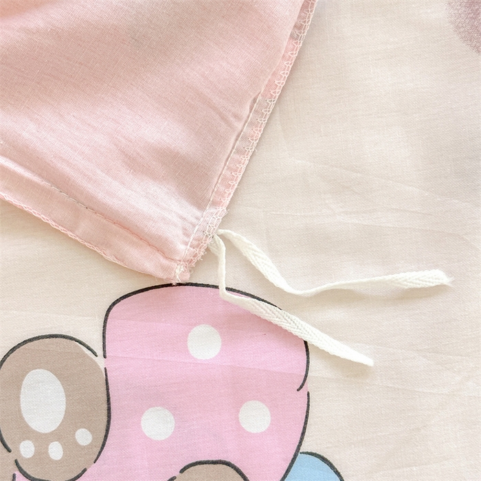 91家纺网 家纺一手货源 找家纺 帛织澜 12868全棉喷气印花四件套 星星兔