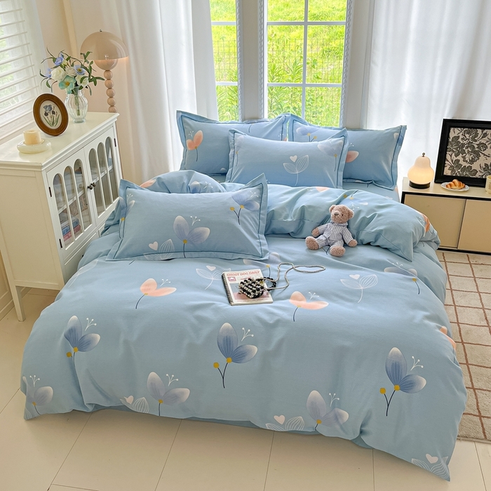 91家纺网 家纺一手货源 找家纺 莱通家纺 2025新款新疆棉加厚生态磨毛印花单被套 之禾