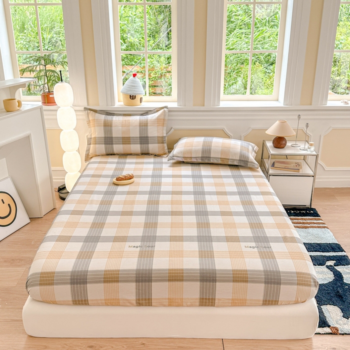 91家纺网 家纺一手货源 找家纺 帛织澜家纺 2025新款喷气12868系列纯棉印花单床笠 佐罗