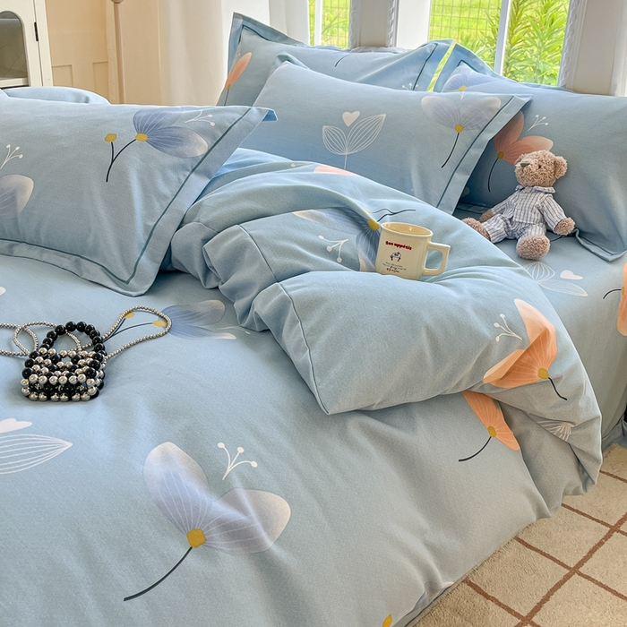 91家纺网 家纺一手货源 找家纺 莱通家纺 2025新款新疆棉加厚生态磨毛印花单被套 之禾