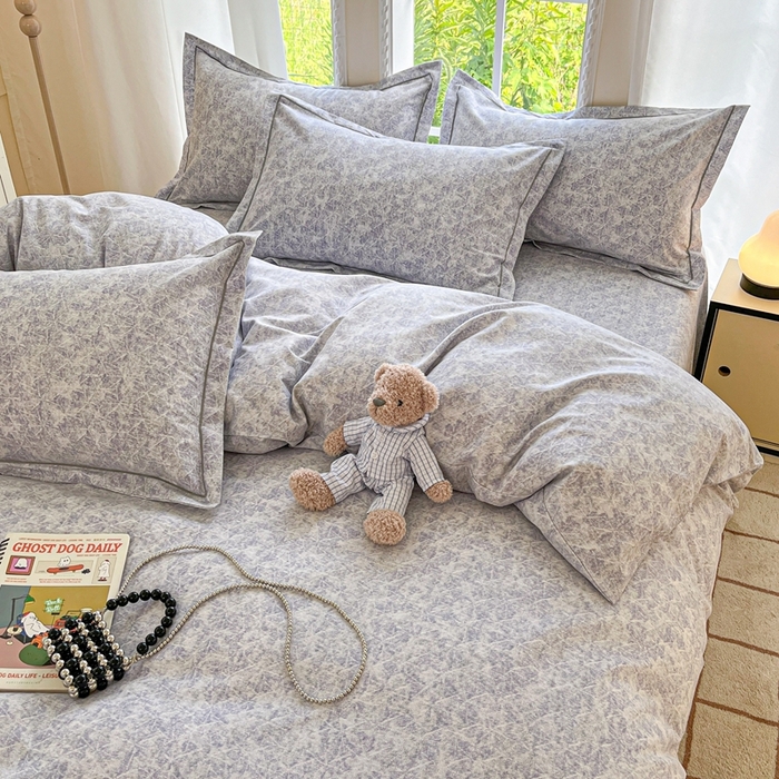 91家纺网 家纺一手货源 找家纺 莱通家纺 2025新款新疆棉加厚生态磨毛印花单被套 月影