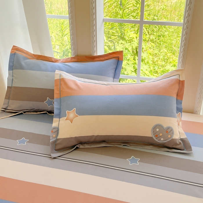 91家纺网 家纺一手货源 找家纺 莱通家纺 2025新款新疆棉加厚生态磨毛印花四件套 阿勒泰桔