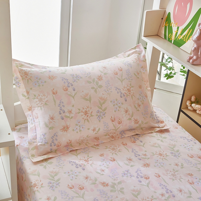 91家纺网 家纺一手货源 找家纺 安逸家纺 2024新款全棉学生三件套纯棉学生宿舍三件套 微风徐徐