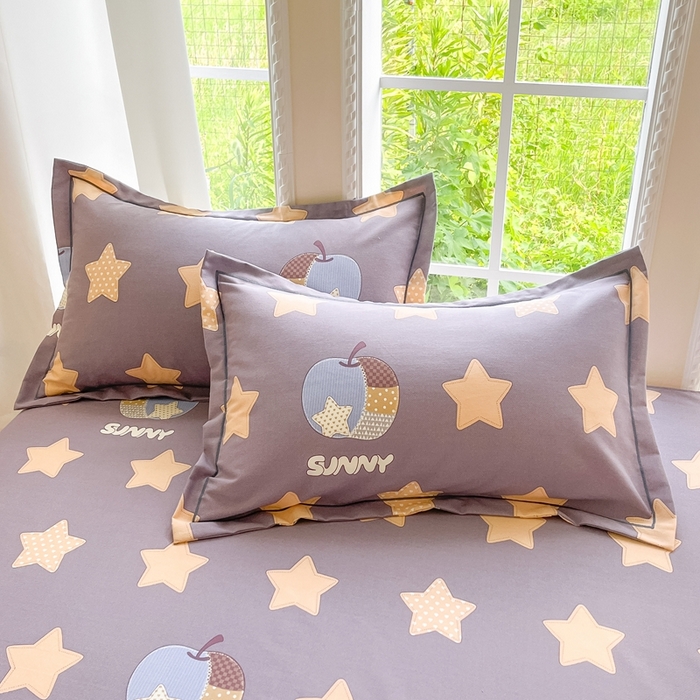 91家纺网 家纺一手货源 找家纺 莱通家纺 2025新款新疆棉加厚生态磨毛印花四件套 星芒物语