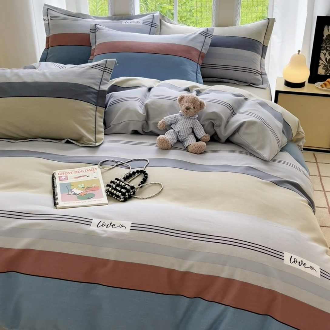 91家纺网 家纺一手货源 找家纺 莱通家纺 2025新款新疆棉加厚生态磨毛印花单被套 万华镜