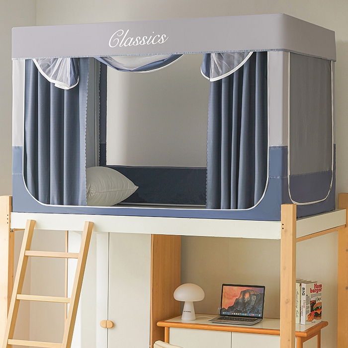 91家纺网 家纺一手货源 找家纺 （总）星际优品 2025新款拼色款学生蚊帐