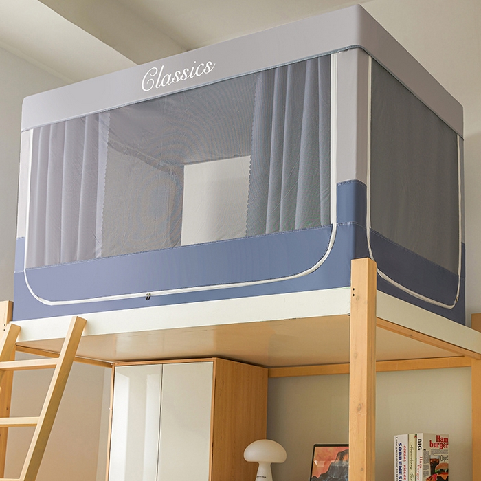 91家纺网 家纺一手货源 找家纺 （总）星际优品 2025新款拼色款学生蚊帐