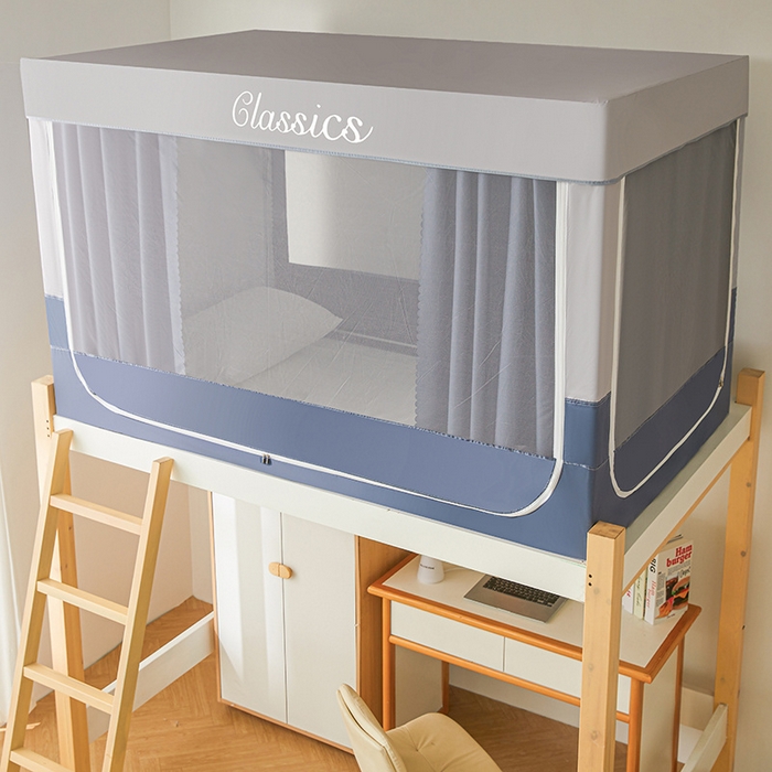 91家纺网 家纺一手货源 找家纺 （总）星际优品 2025新款拼色款学生蚊帐