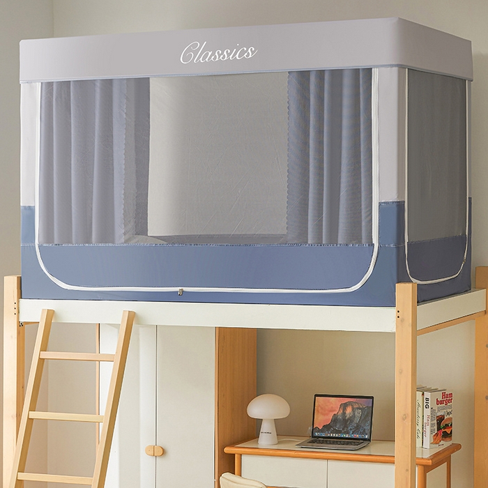 91家纺网 家纺一手货源 找家纺 （总）星际优品 2025新款拼色款学生蚊帐