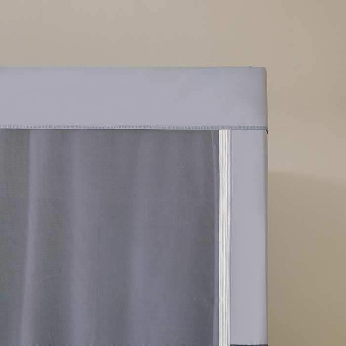 91家纺网 家纺一手货源 找家纺 星际优品 2025新款拼色款学生蚊帐 拼色款-灰蓝