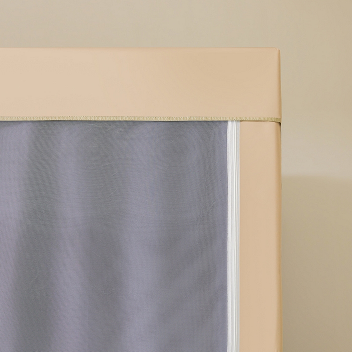 91家纺网 家纺一手货源 找家纺 星际优品 2025新款拼色款学生蚊帐 拼色款-米杏灰