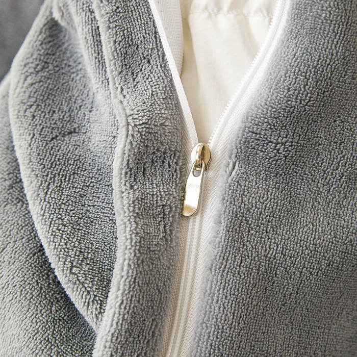 91家纺网 家纺一手货源 找家纺 莱越家纺 2025秋冬新款蝴蝶刺绣牛奶绒四件套 刺绣蝴蝶款-绅士灰