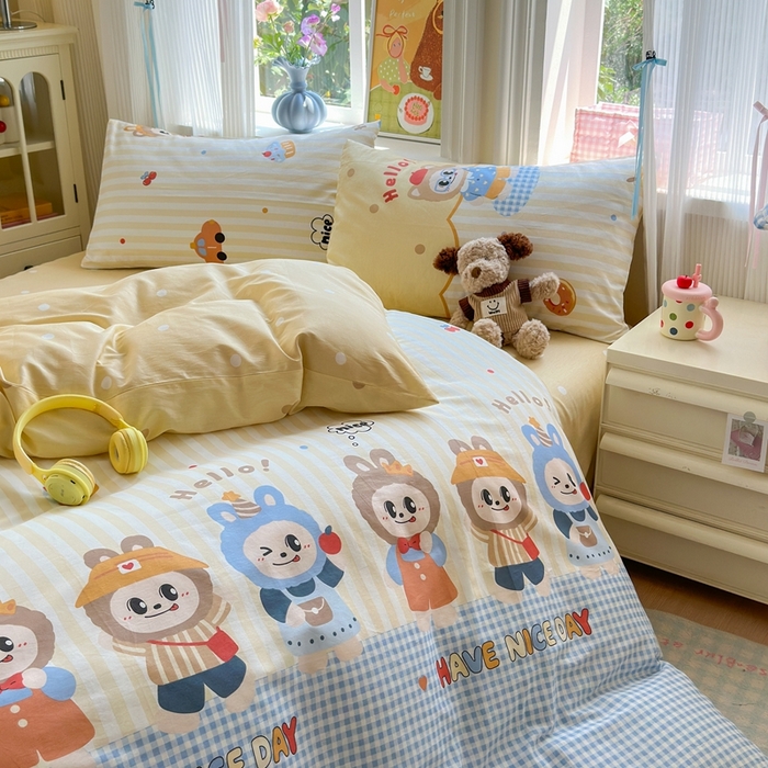 91家纺网 家纺一手货源 找家纺 （总）觅糖家纺 2025春夏新款40支全棉纯棉斜纹13370针织四件套