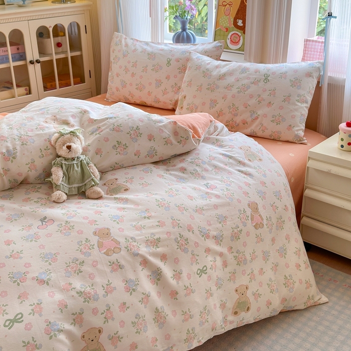 91家纺网 家纺一手货源 找家纺 （总）觅糖家纺 2025春夏新款40支全棉纯棉斜纹13370针织四件套