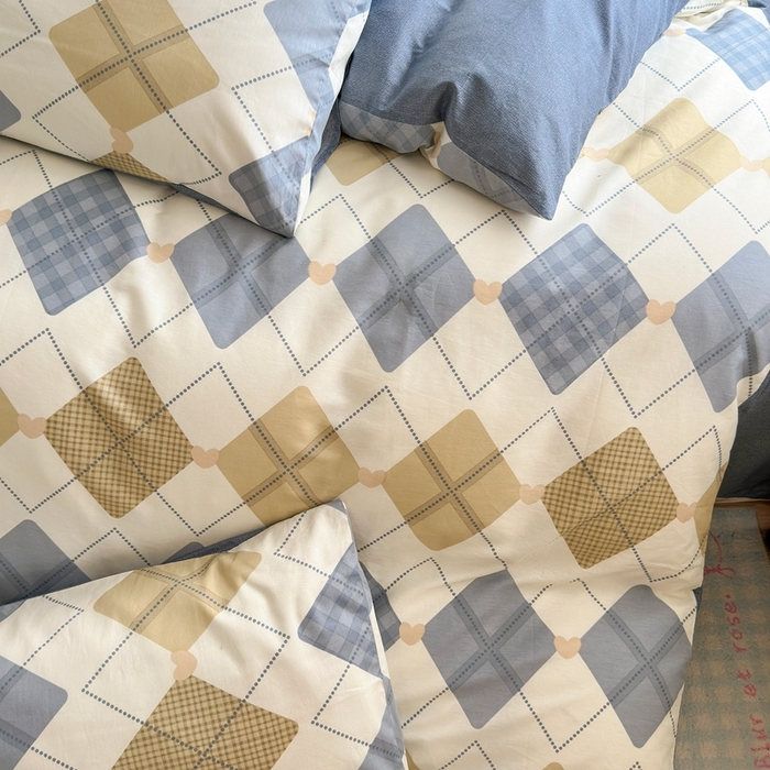 91家纺网 家纺一手货源 找家纺 觅糖家纺 2025春夏新款40支全棉纯棉斜纹13370针织四件套 佳丽斯