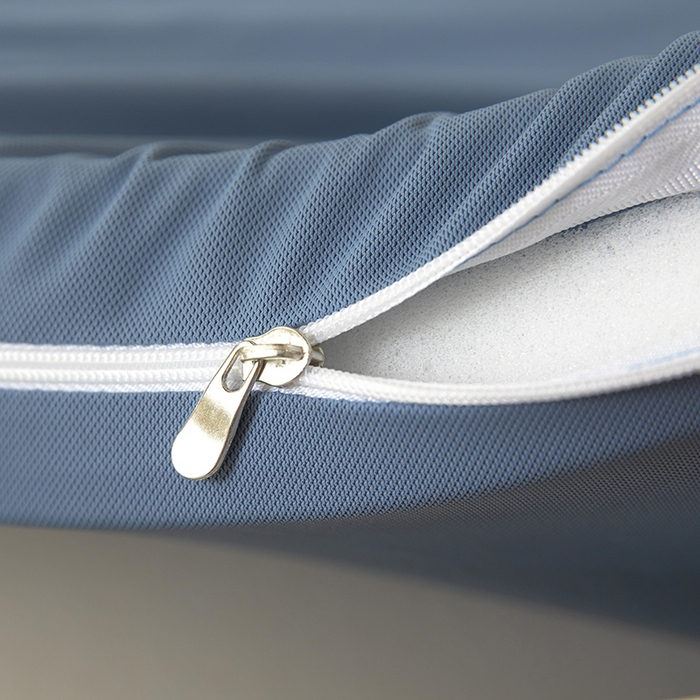 91家纺网 家纺一手货源 找家纺 （总）一粒麦子乳胶馆2025年新款一粒麦子枕头枕芯学生宿舍高弹记忆棉蓝白双拼零压力床垫