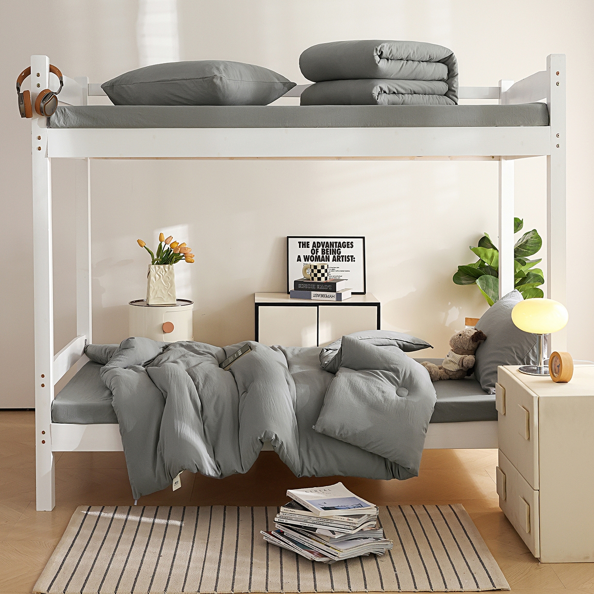 91家纺网 家纺一手货源 找家纺 益多眠 2026新款双拼云朵被冬被被子被芯 双拼系列-烟灰