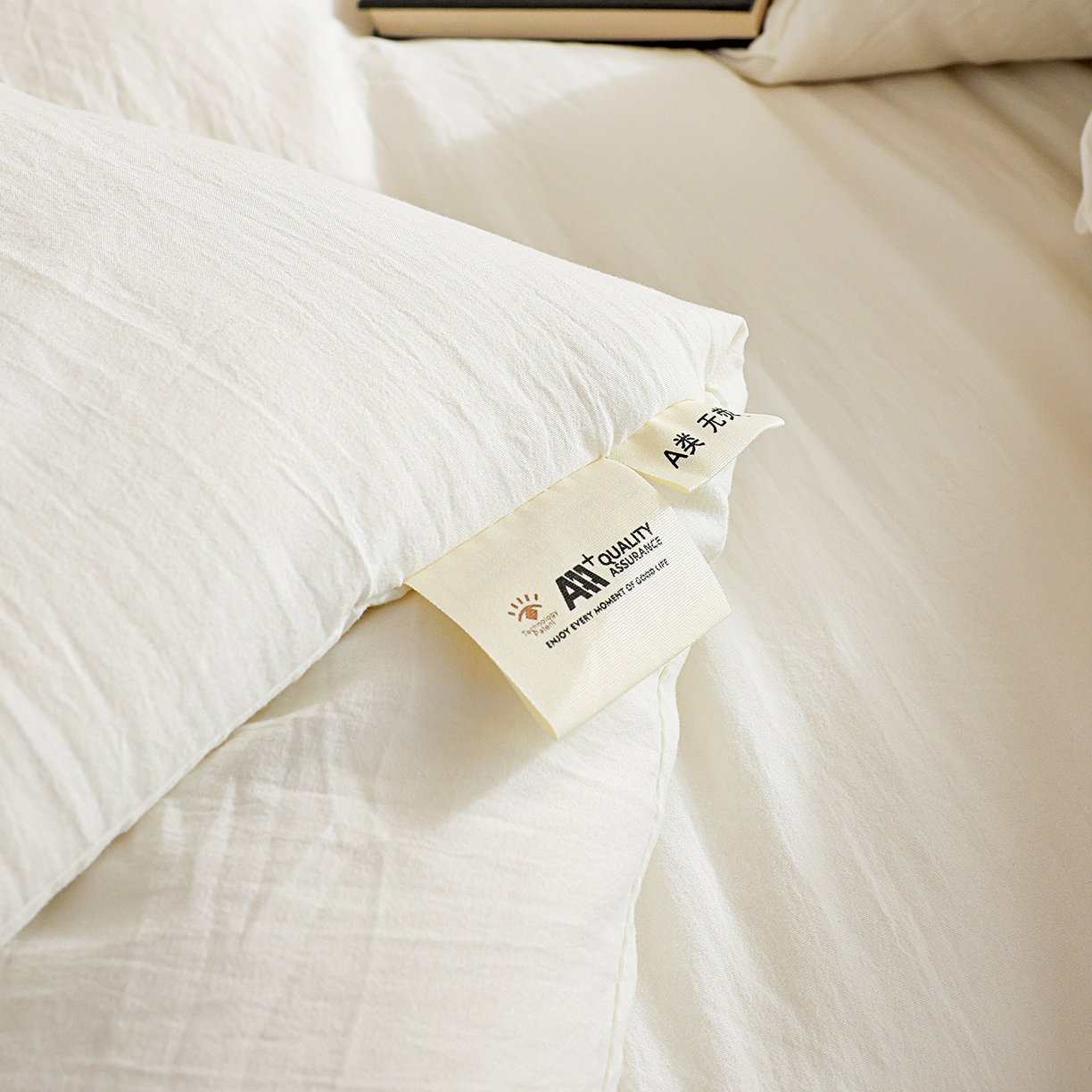 91家纺网 家纺一手货源 找家纺 益多眠 2026新款双拼云朵被冬被被子被芯 双拼系列-奶昔白